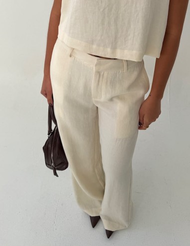 Pantalon wide leg sastrero twill Diana
