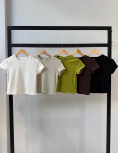 Remera Crop Jersey Ori