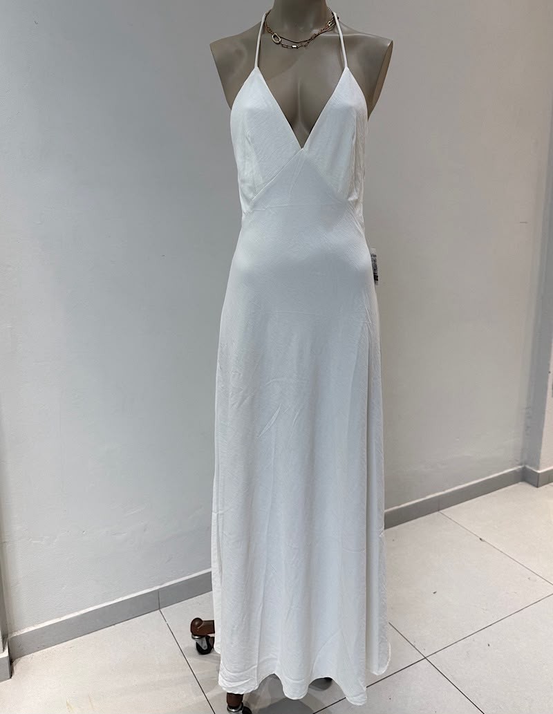 Vestido Saten C/Piedras Praga