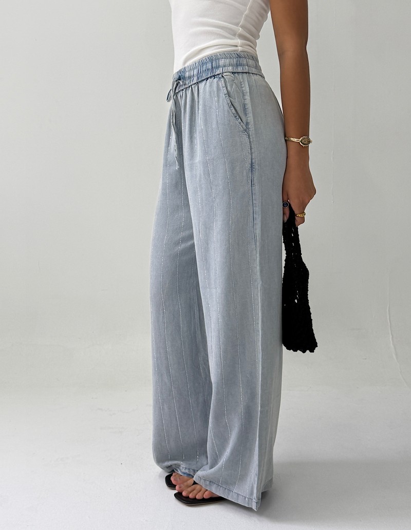 Pantalon Comfy Tencel con Brillo