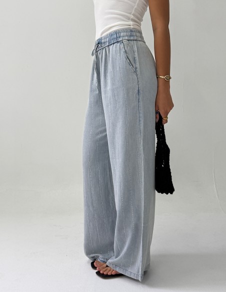 Pantalon Comfy Tencel con Brillo