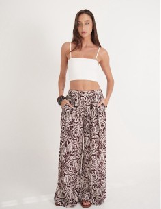 Palazzo Estampado Wide Leg