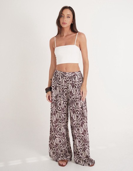 Palazzo Estampado Wide Leg