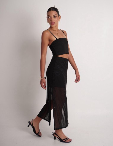 Pollera Giovanna C/Strass Negros