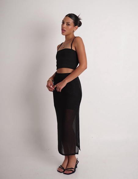 Pollera Giovanna C/Strass Negros