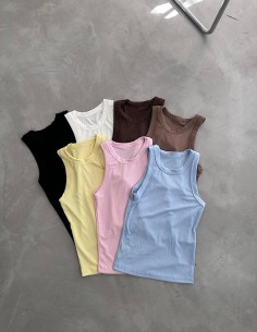 Musculosa Larga Satinada