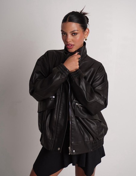 Campera Simil Cuero Premium