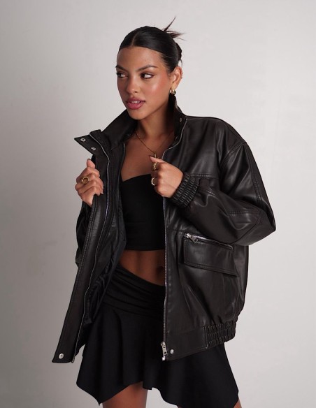 Campera Simil Cuero Premium