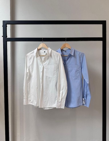 Camisa Clasica C/Bolsillo Poplin