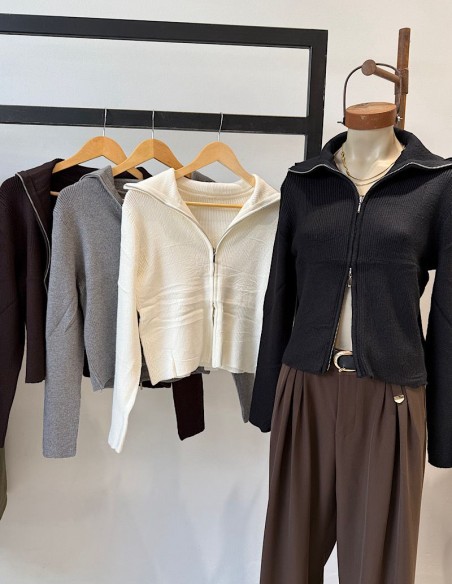 Campera Tejida Morgan (Doble Cierre)