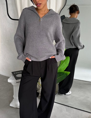 Sweater Overfit con Cierre Lola