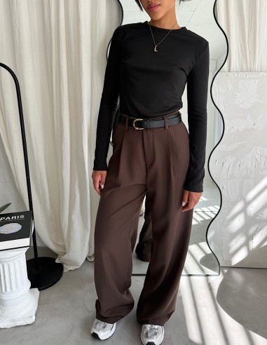 Pantalon Sastrero Una Pinza Wide Leg Eylin