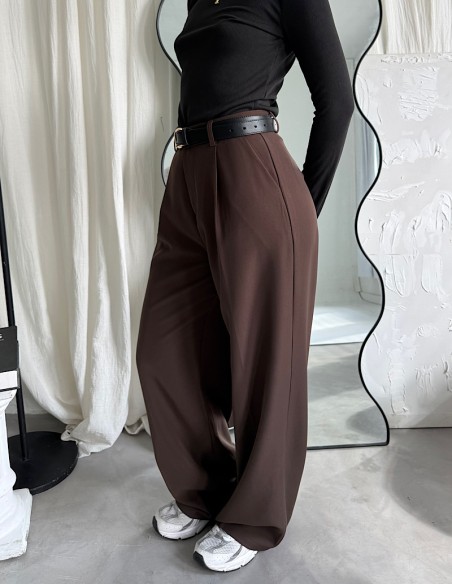 Pantalon Sastrero Una Pinza Wide Leg Eylin