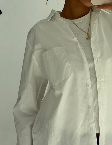 Camisa Clasica C/Bolsillo Poplin