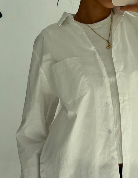 Camisa Clasica C/Bolsillo Poplin