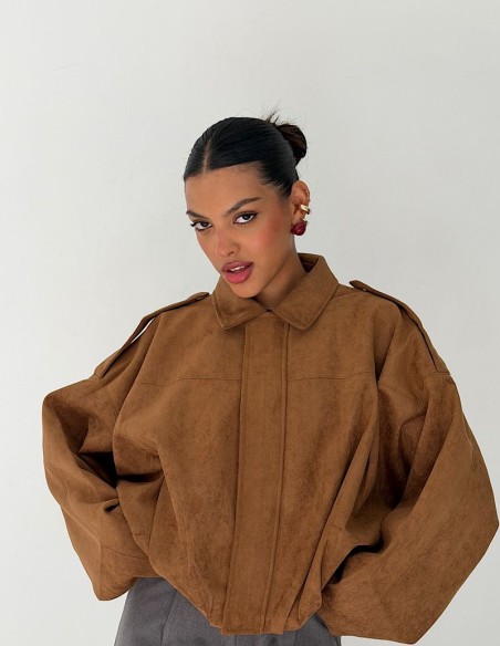 Campera Gamuzada Zara Overfit