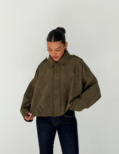 Campera Gamuzada Zara Overfit