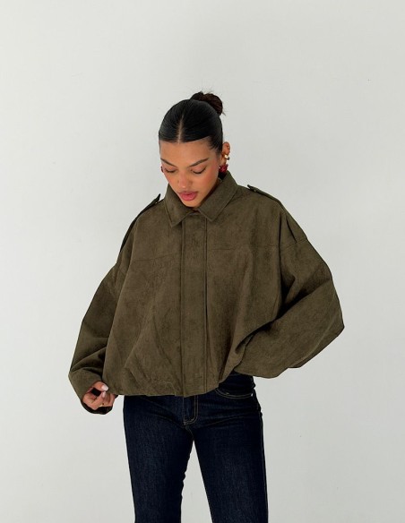 Campera Gamuzada Zara Overfit