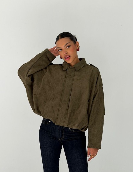 Campera Gamuzada Zara Overfit