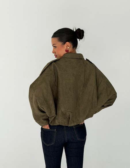 Campera Gamuzada Zara Overfit