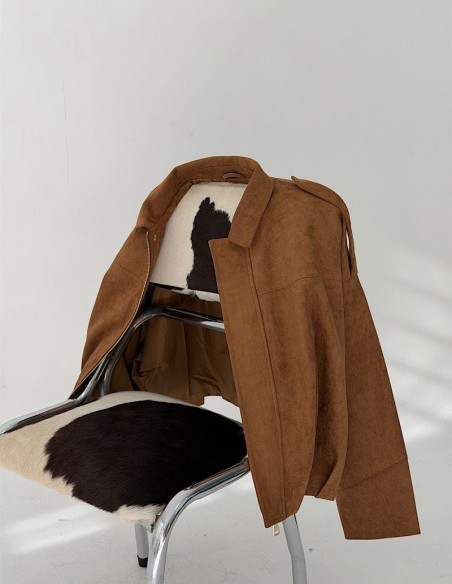 Campera Gamuzada Zara Overfit