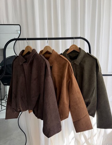 Campera Gamuzada Zara Overfit