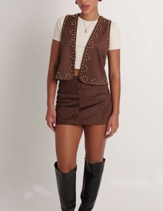 Chaleco Gamuzado Tachas