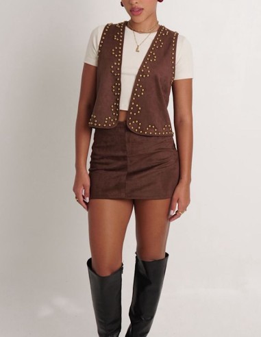 Chaleco Gamuzado Tachas