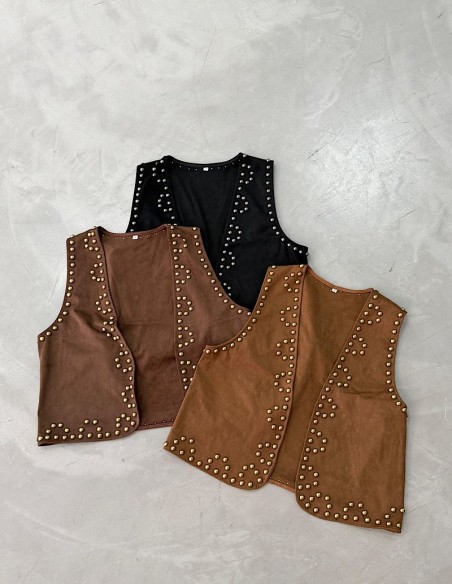 Chaleco Gamuzado Tachas