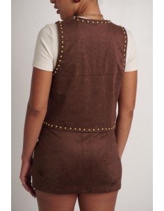 Chaleco Gamuzado Tachas 2