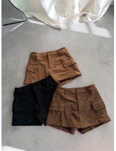 Skort Cargo Gamuza
