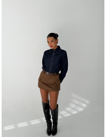 Skort Cargo Gamuza