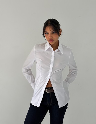 Camisa Entallada Poplin Elastizado