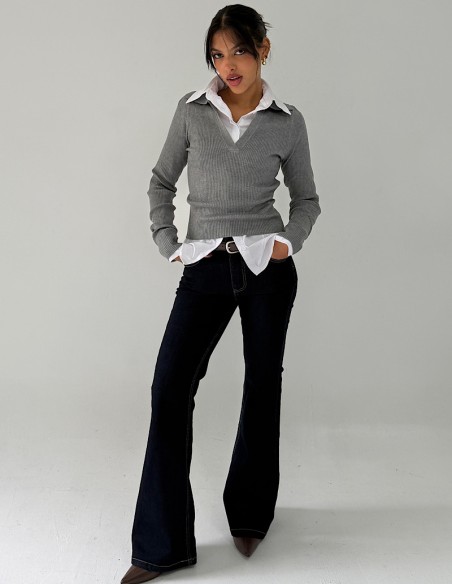 Camisa Entallada Poplin Elastizado