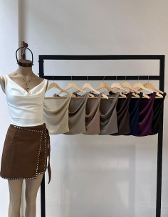 Top Aruba Ribb Satinado