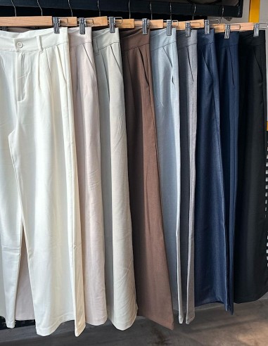 Pantalon Wide Zara Doble Pinza