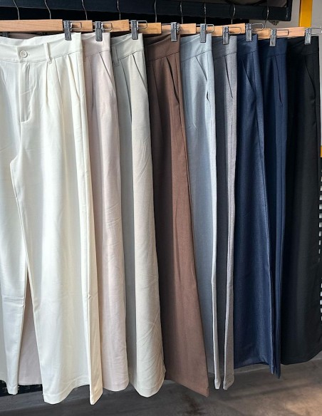 Pantalon Wide Zara Doble Pinza