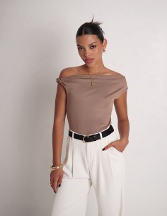 Top Paula Ribb Satinado 2