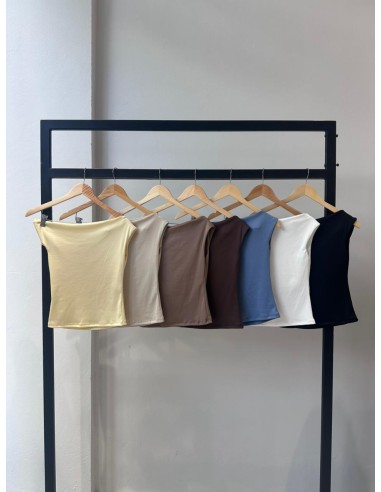 Top Paula Ribb Satinado