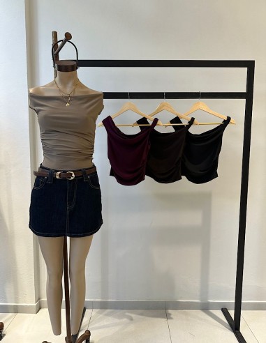 Top Odila Asimetrico Microfibra