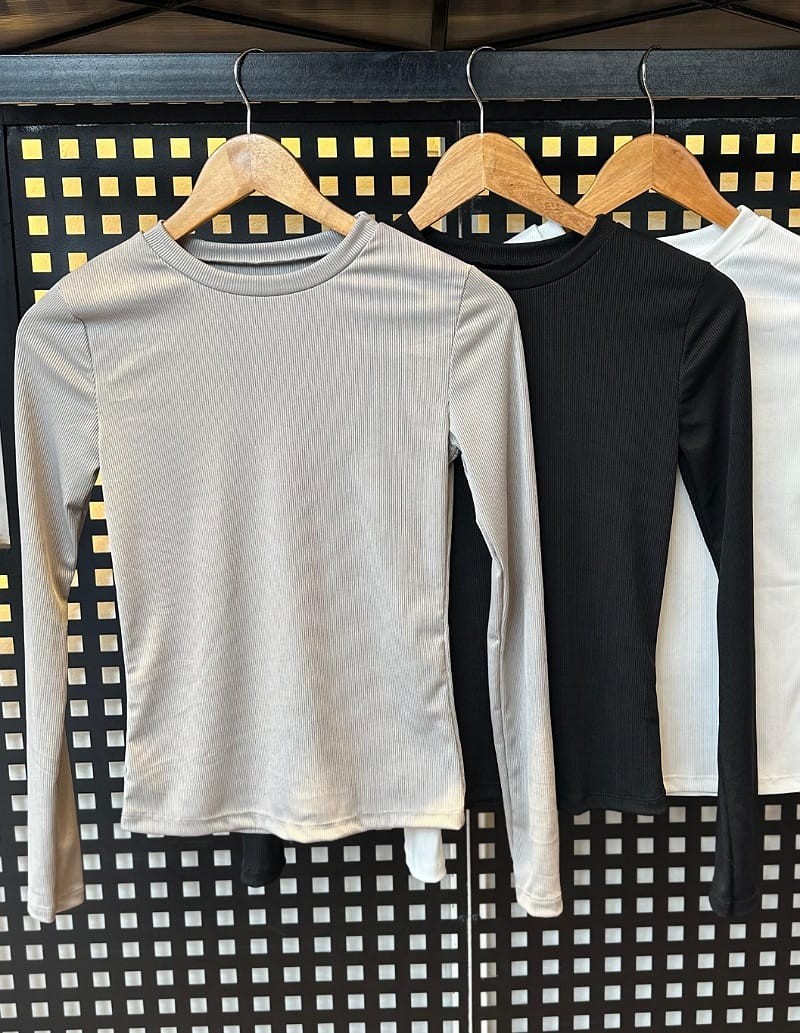 Remera Basica Hanni, morley Satin