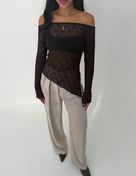 Remera Ambar Crochet