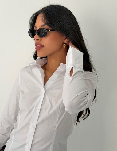 Camisa Brina Poplin Elastizado