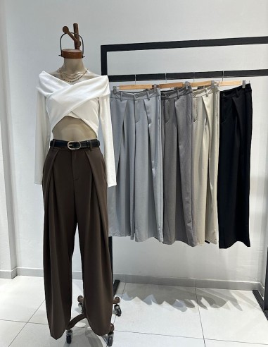 Pantalon Sastrero Doble Pliegues Morgan