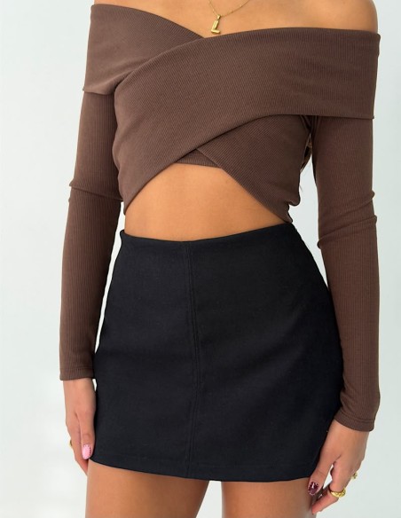 Skort Lupe Sastrero Gamuzado Liso