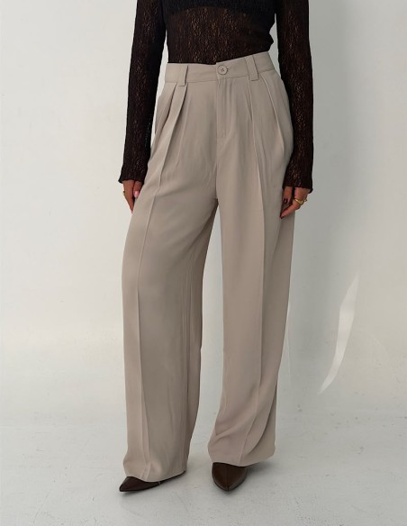 Pantalon sastrero recto doble pinza Guada